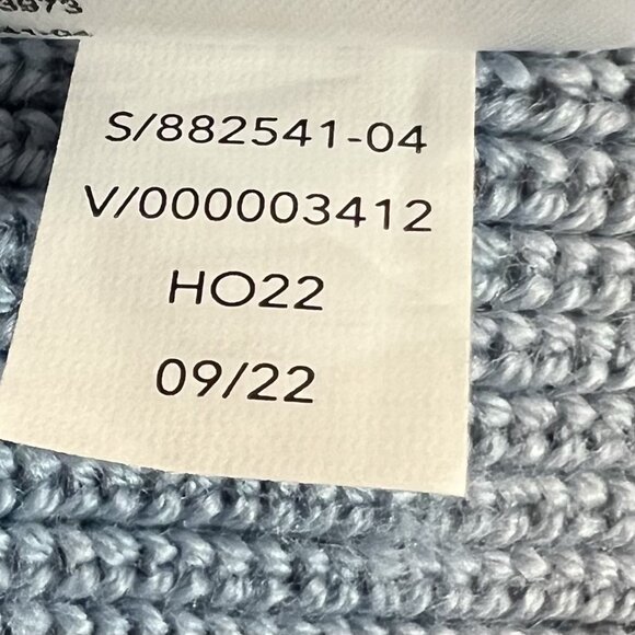 ATHLETA Women’s Hanover Merino Wool Blend V-Neck Knit Sweater Blue Small Winter - Picture 10 of 10